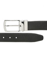Load image into Gallery viewer, Men's Classic Texture Finish Black & Brown Leather Reversiable Belt