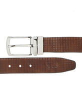 Load image into Gallery viewer, Men's Classic Texture Finish Black & Brown Leather Reversiable Belt