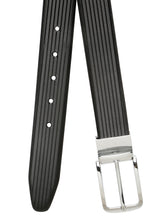 Load image into Gallery viewer, Men's Texture Finish Black & Brown Leather Reversiable Belt