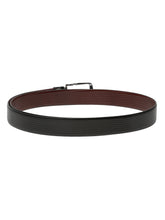 Load image into Gallery viewer, Men's Texture Finish Black & Brown Leather Reversiable Belt