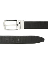 Load image into Gallery viewer, Men's Classic Texture Finish Black & Brown Leather Reversiable Belt