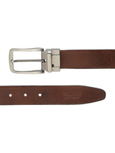 Load image into Gallery viewer, Men's Diagonal Texture Black & Brown Reversiable Belt