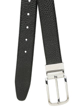Load image into Gallery viewer, Men's Texture Finish Black & Brown Leather Reversiable Belt