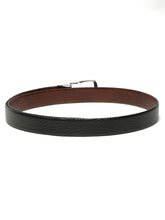 Load image into Gallery viewer, Men's Texture Finish Black & Brown Leather Reversiable Belt