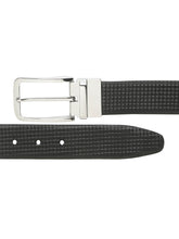 Load image into Gallery viewer, Men's Classic Texture Finish Black & Brown Leather Reversiable Belt
