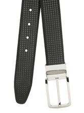 Load image into Gallery viewer, Men's Classic Texture Finish Black & Brown Leather Reversiable Belt