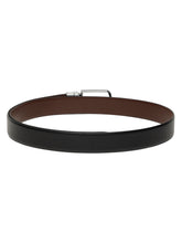 Load image into Gallery viewer, Men's Black & Brown Solid Reversible Leather Belt