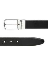 Load image into Gallery viewer, Men's Black & Brown Solid Reversible Leather Belt