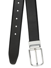 Load image into Gallery viewer, Men's Black & Brown Solid Reversible Leather Belt