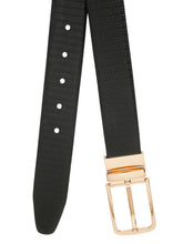 Load image into Gallery viewer, Men's Classic Texture Finish Black & Brown Leather Reversiable Belt