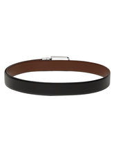 Load image into Gallery viewer, Men's Black & Brown Texture and patterned Reversible Leather Belt