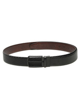 Load image into Gallery viewer, Men's Diagonal Texture Black & Brown Reversiable Belt