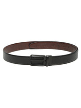 Load image into Gallery viewer, Men's Texture Black & Brown Leather Reversiable Belt