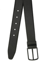 Load image into Gallery viewer, Men's Texture Black & Brown Leather Reversiable Belt