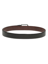 Load image into Gallery viewer, Men's Texture Black & Brown Leather Reversiable Belt