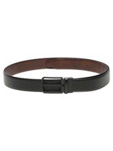 Load image into Gallery viewer, Men's Texture Finish Black & Brown Leather Reversiable Belt