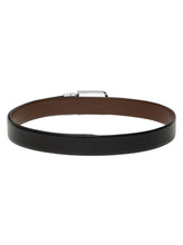 Load image into Gallery viewer, Men's Black & Brown Texture Reversible Leather Belt