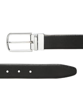 Load image into Gallery viewer, Men's Black & Brown Texture Reversible Leather Belt