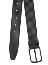 Load image into Gallery viewer, Men's Classic Texture Finish Black & Brown Leather Reversiable Belt