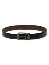 Load image into Gallery viewer, Men's Solid Formal Reversiable Black & Brown Leather Belt