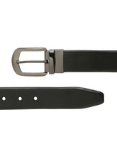 Load image into Gallery viewer, Men's Texture Formal Reversiable Black & Brown Leather Belt