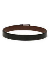 Load image into Gallery viewer, Men's Texture Formal Reversiable Black & Brown Leather Belt