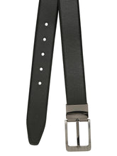 Load image into Gallery viewer, Men's Texture Formal Reversiable Black & Brown Leather Belt