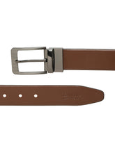 Load image into Gallery viewer, Men's Texture Formal Reversiable Black & Brown Leather Belt