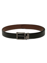 Load image into Gallery viewer, Men's Texture Formal Reversiable Black & Brown Leather Belt
