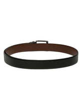 Load image into Gallery viewer, Men's Texture Formal Reversiable Black & Brown Leather Belt