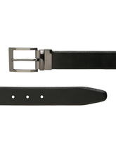 Load image into Gallery viewer, Men's Texture Formal Reversiable Black & Brown Leather Belt