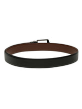 Load image into Gallery viewer, Men's Texture Formal Reversiable Black & Brown Leather Belt