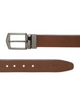 Load image into Gallery viewer, Men's Texture Formal Reversiable Black & Brown Leather Belt