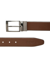 Load image into Gallery viewer, Men's Texture Formal Reversiable Black & Brown Leather Belt