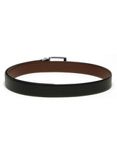 Load image into Gallery viewer, Men's Texture Formal Reversiable Black & Brown Leather Belt