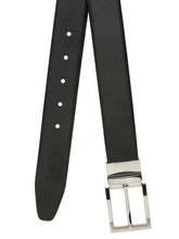 Load image into Gallery viewer, Men's Texture Formal Reversiable Black & Brown Leather Belt