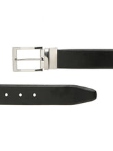 Load image into Gallery viewer, Men's Texture Formal Reversiable Black & Brown Leather Belt