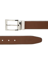 Load image into Gallery viewer, Men's Texture Formal Reversiable Black & Brown Leather Belt