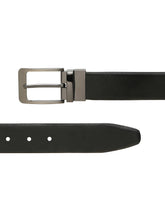Load image into Gallery viewer, Men's Texture Formal Reversiable Black & Brown Leather Belt