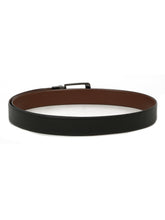 Load image into Gallery viewer, Men's Texture Formal Reversiable Black & Brown Leather Belt