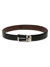 Load image into Gallery viewer, Men's Solid Formal Reversiable Black & Brown Leather Belt