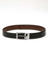 Load image into Gallery viewer, Men's Texture Formal Reversiable Black & Brown Leather Belt