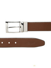 Load image into Gallery viewer, Men's Texture Formal Reversiable Black & Brown Leather Belt