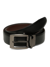 Load image into Gallery viewer, Men's Solid Formal Reversiable Black & Brown Leather Belt