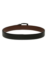 Load image into Gallery viewer, Men's Texture Formal Reversiable Black & Brown Leather Belt