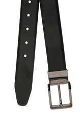 Load image into Gallery viewer, Men's Solid Formal Reversiable Black & Brown Leather Belt