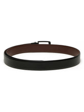 Load image into Gallery viewer, Men's Solid Formal Reversiable Black & Brown Leather Belt