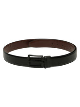 Load image into Gallery viewer, Men's Solid Formal Reversiable Black & Brown Leather Belt