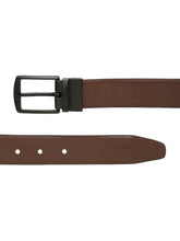 Load image into Gallery viewer, Men's Solid Formal Reversiable Black & Brown Leather Belt