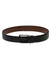 Load image into Gallery viewer, Men's Texture Formal Reversiable Black & Brown Leather Belt